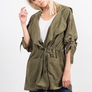 Audrey 3+1 Faux Suede Jacket